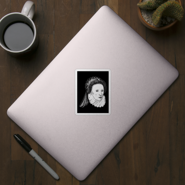 Queen Elizabeth I Black and White by Nerd_art